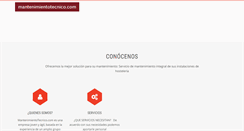 Desktop Screenshot of mantenimientotecnico.com